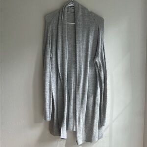 GAP Women's Heather Gray Open longer Cardigan